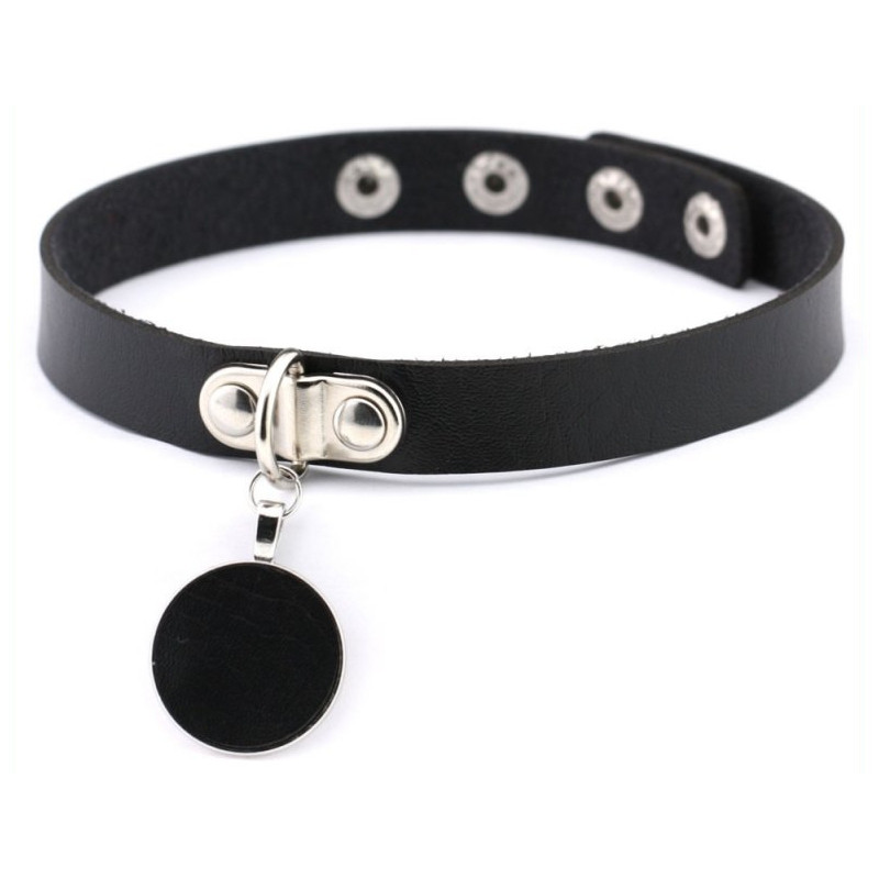 Joy Jewels Ras de cou Round Moon Noir